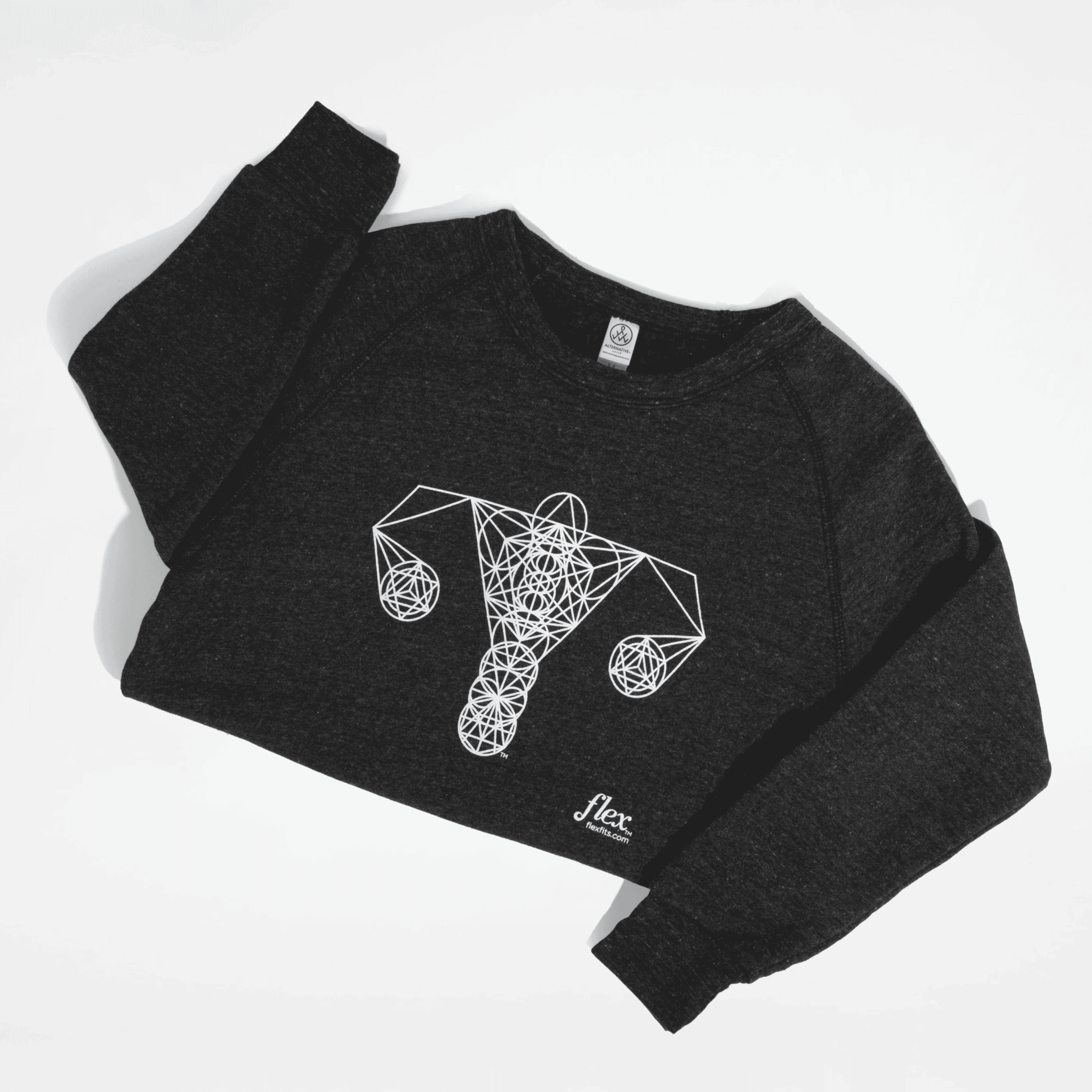 black-sweatshirt-geometric-uterus-design-flex-logo.png